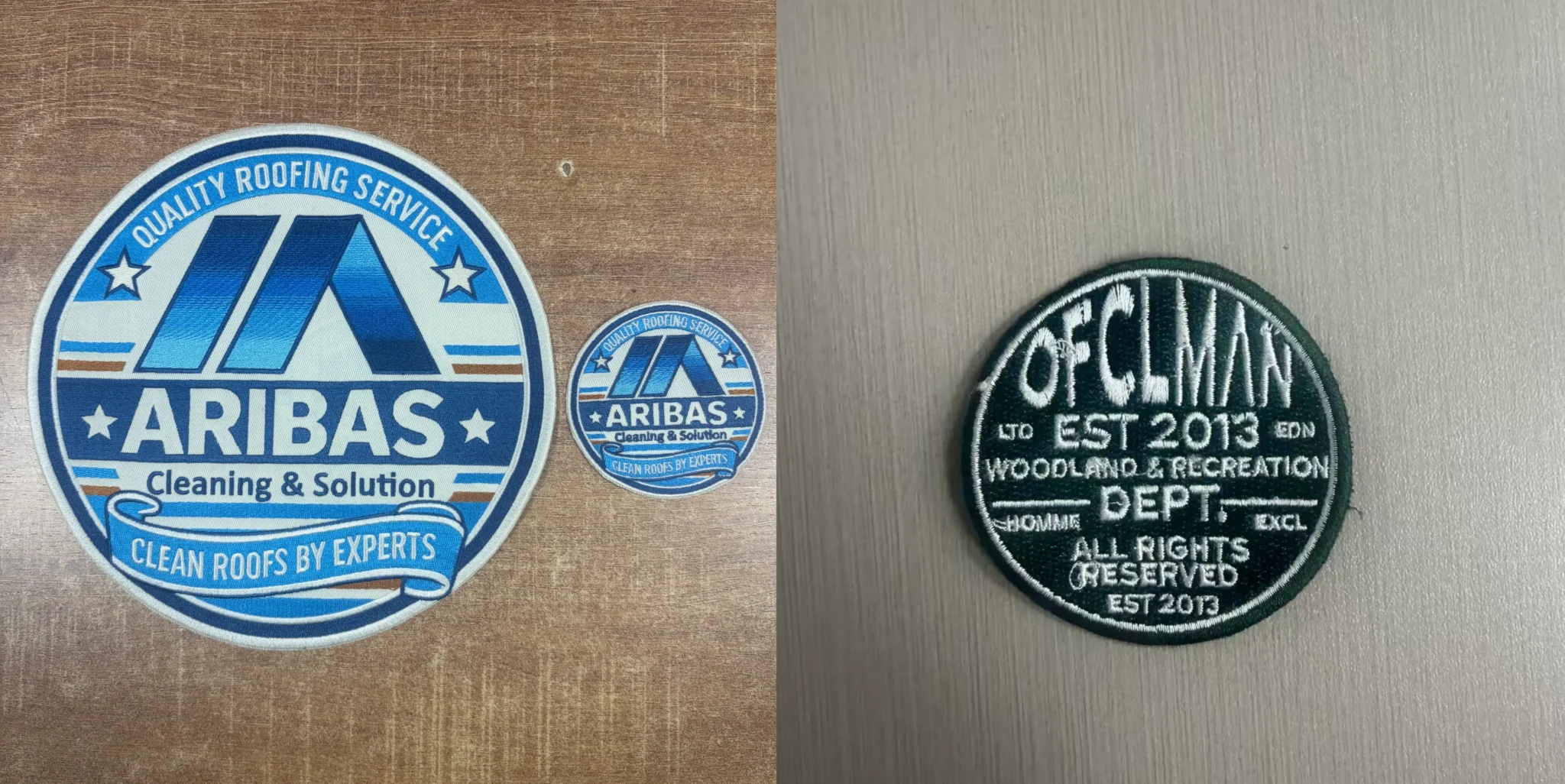 Poor quality patch vs premium wholesale custom patches