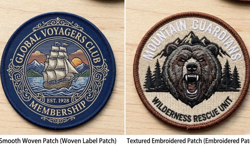 embroidered vs woven patches