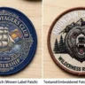 embroidered vs woven patches