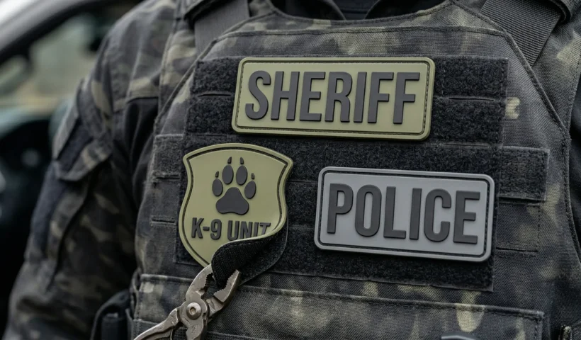 High-quality tactical insignias demonstrating the Velcro vs sew on patches debate.