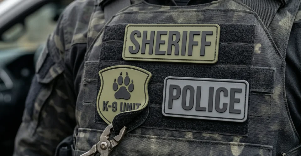 High-quality tactical insignias demonstrating the Velcro vs sew on patches debate.